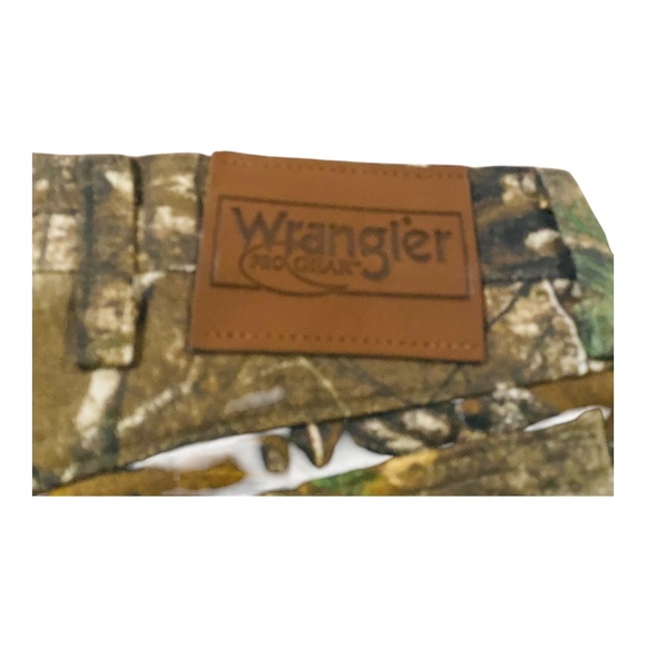 Mens Wrangler Pro Gear Realtree Camo Pants W38xL31 Hardwoods Hunting Waking - Picture 12 of 12